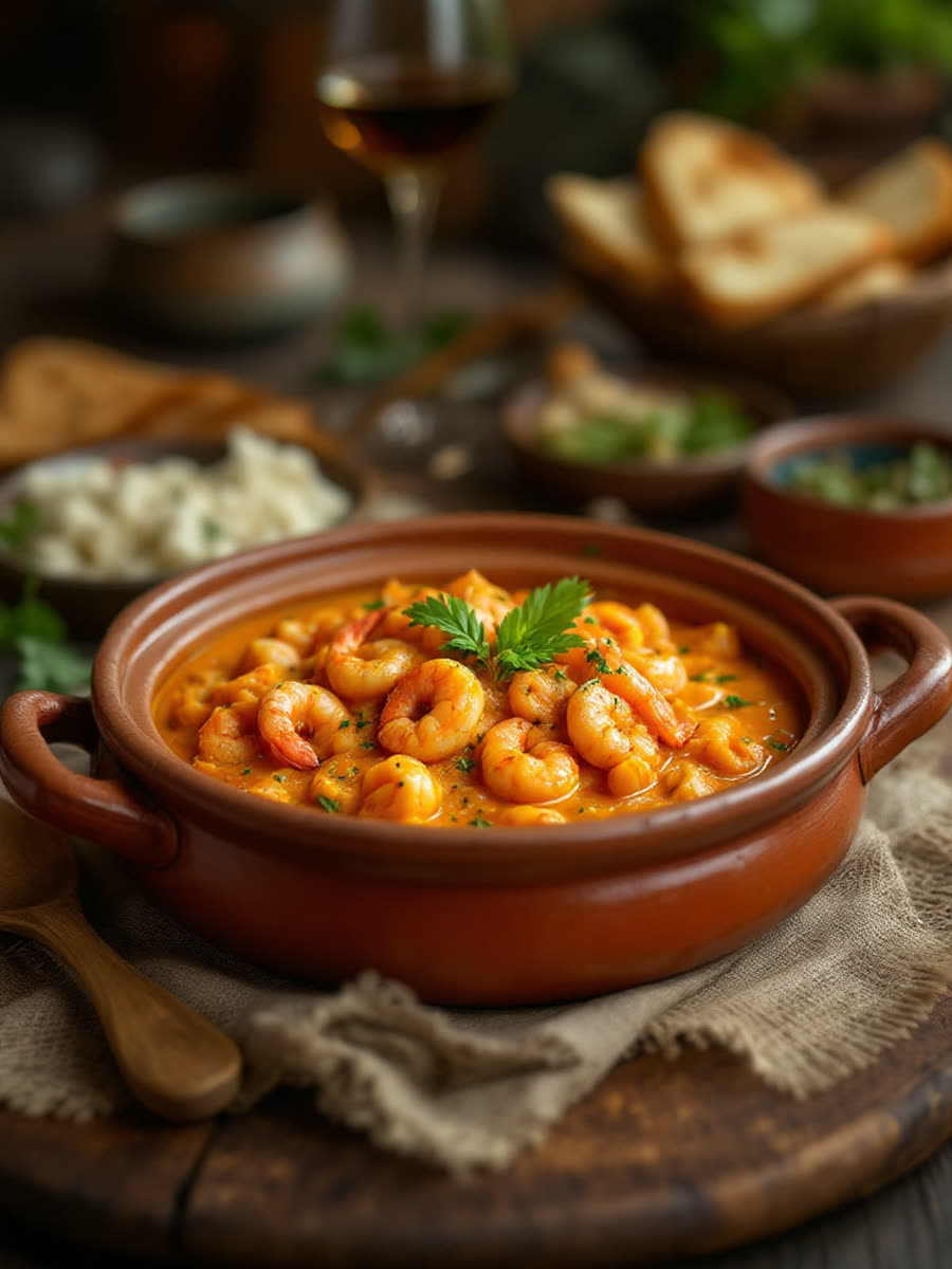 Acarajé com vatapá e camarão